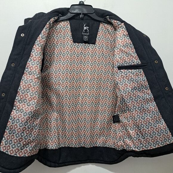 Kane & Unke Quilted Puffer Mens Preppy Wool Vest Snap Button Large  Dark Navy - Picture 12 of 17